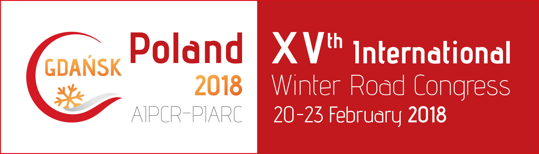 XVe
Congrès international de la viabilité hivernale - Gdansk 2018 - PIARC
